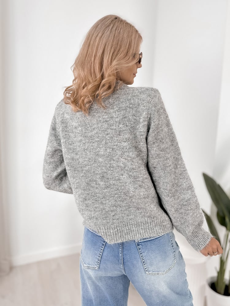 SWETER VISERIN SZARY