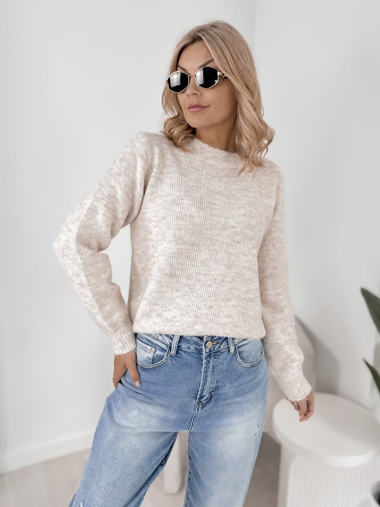 SWETER VISERIN BEŻOWY
