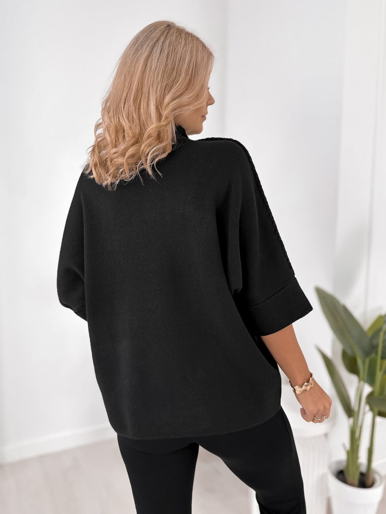 SWETER EMOON CZARNY