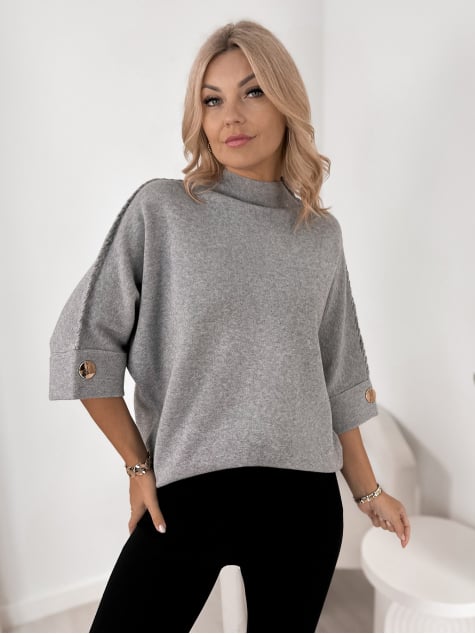 SWETER EMOON SZARY