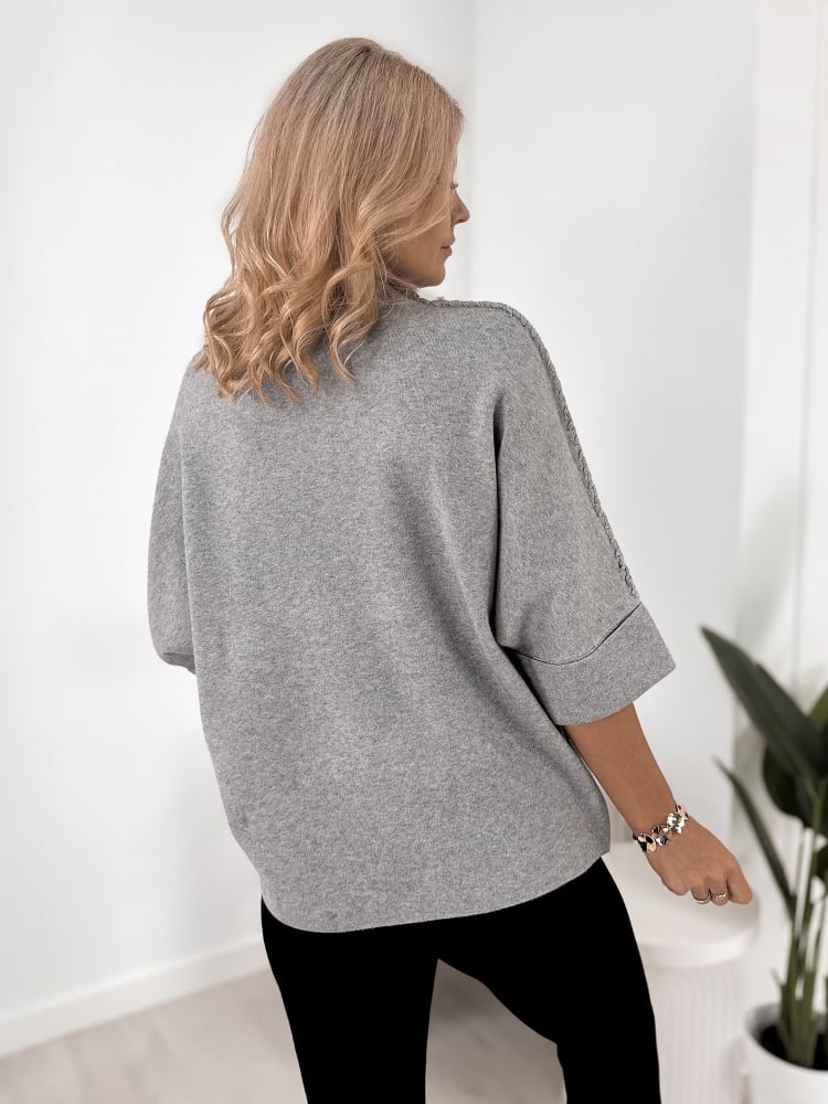 SWETER EMOON SZARY