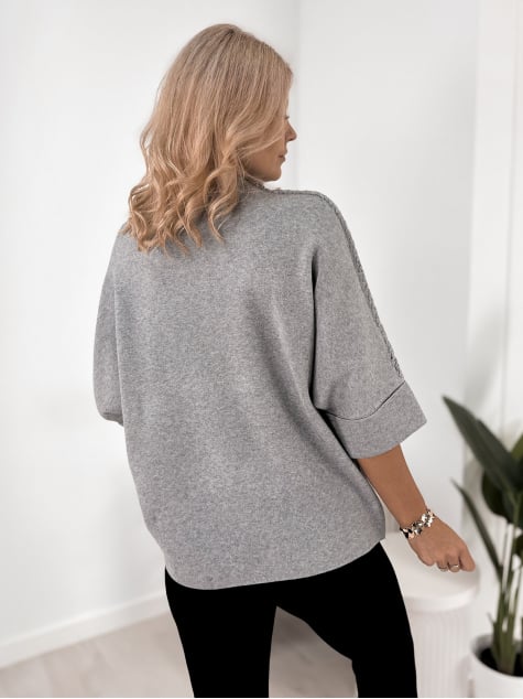 SWETER EMOON SZARY