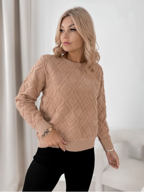 SWETER CULLYN KARMELOWY