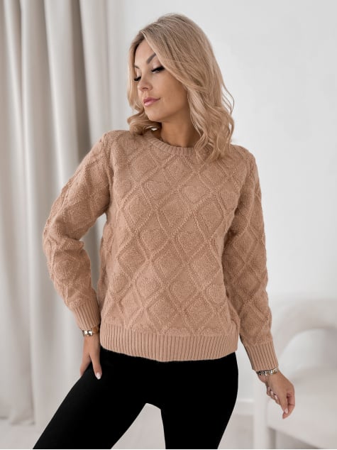 SWETER CULLYN KARMELOWY