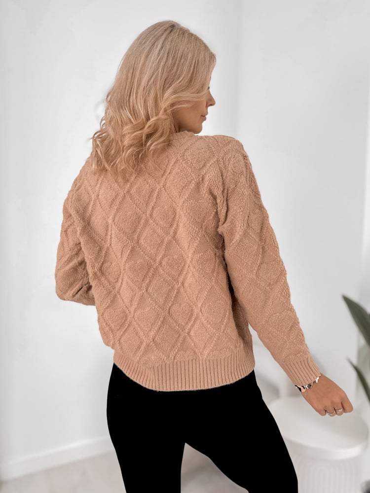 SWETER CULLYN KARMELOWY