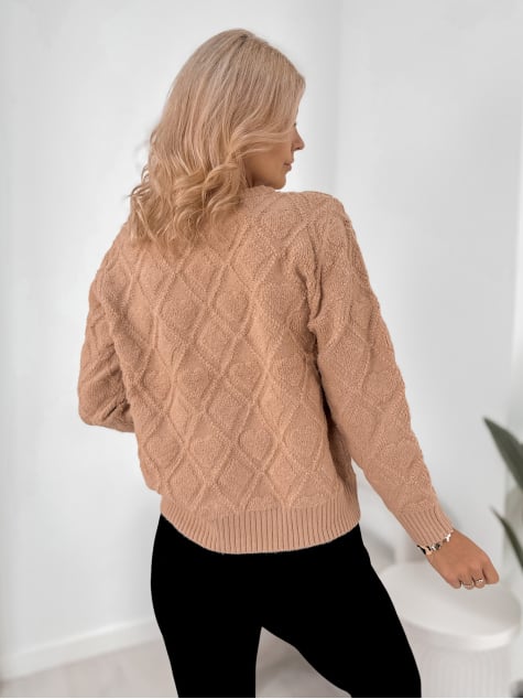 SWETER CULLYN KARMELOWY