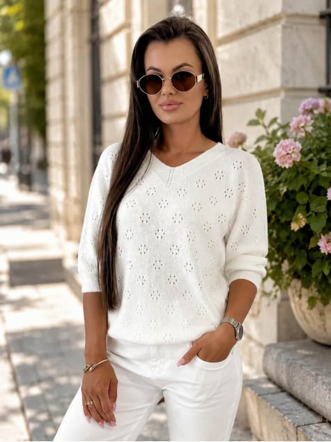 SWETER BASAVI ECRU