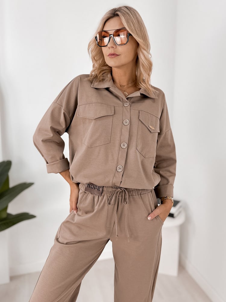 BLUZA LAROCE BEŻOWA
