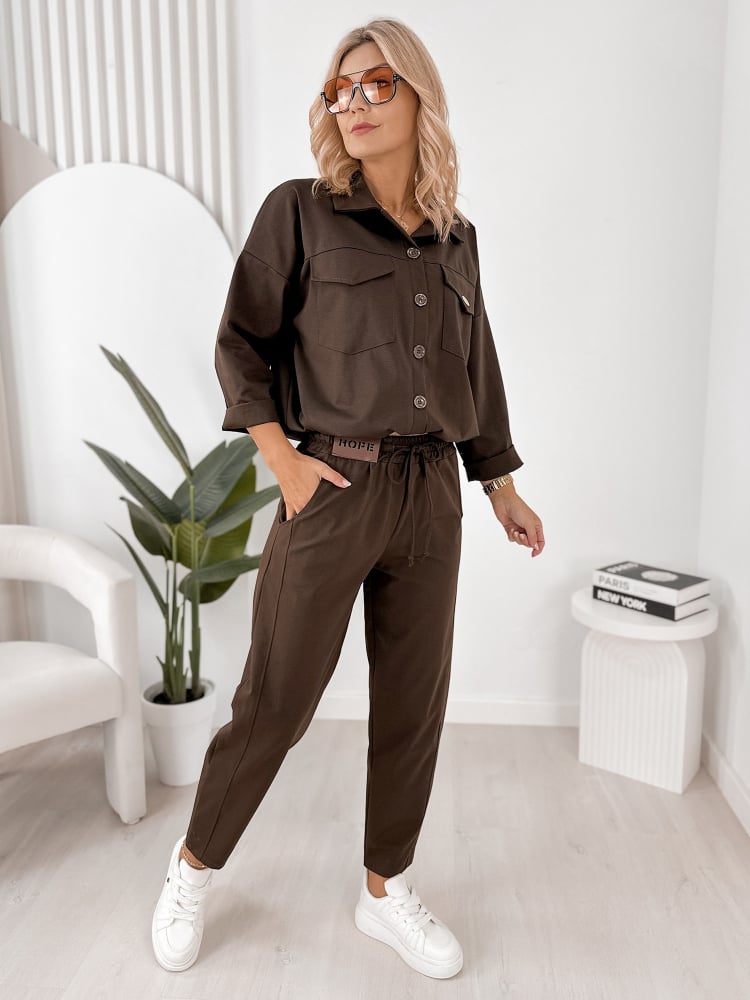 BLUZA LAROCE BRĄZOWA