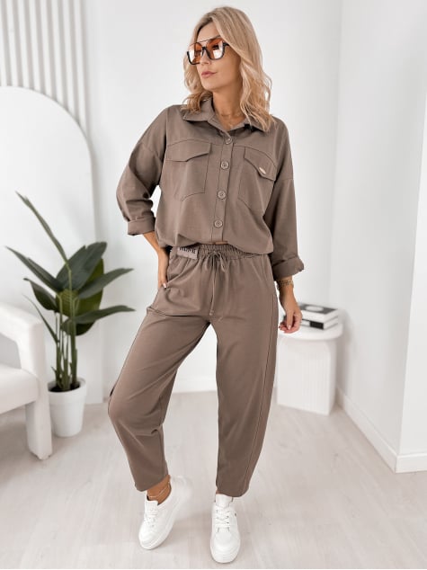 BLUZA LAROCE CIEMNOBEŻOWA