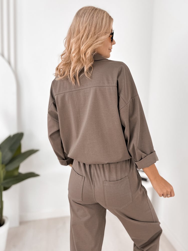 BLUZA LAROCE CIEMNOBEŻOWA