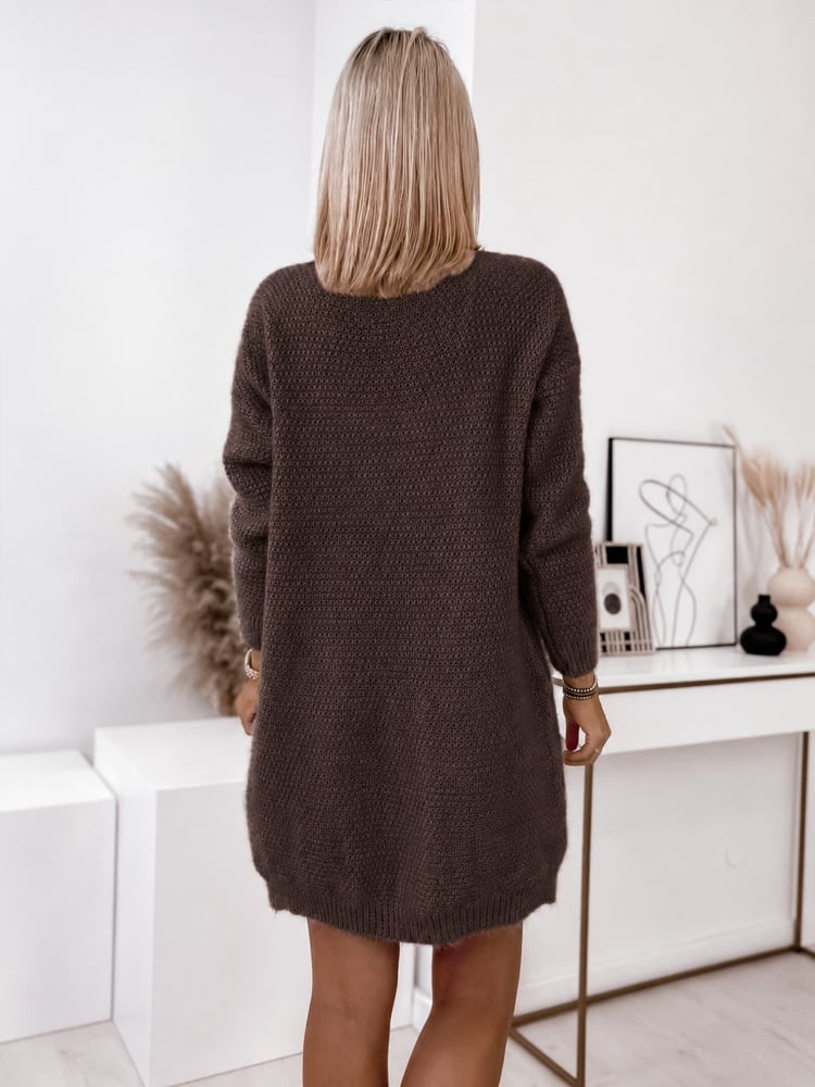KARDIGAN COZY BRĄZOWY