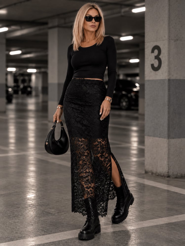 SPÓDNICA COSMERE CZARNA