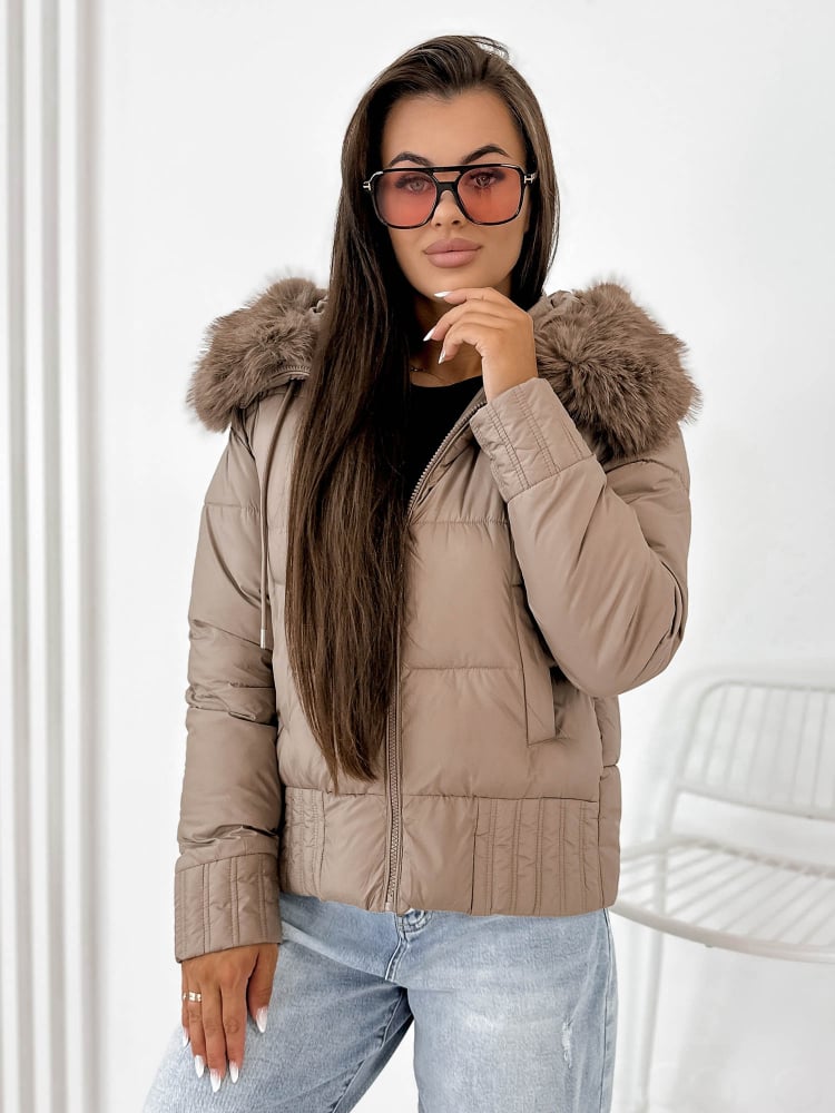 KURTKA MARIFE CIEMNOBEŻOWA