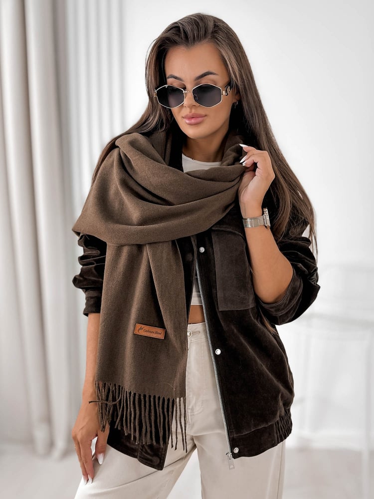 SZAL FILORY BRĄZOWY