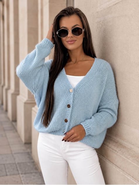 SWETER COSTANZA BŁĘKITNY