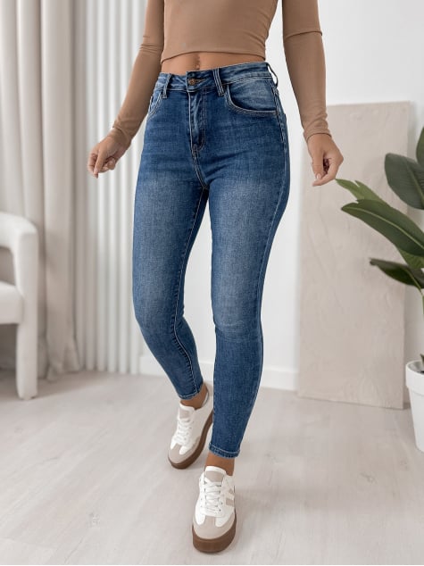 SPODNIE ROKE JEANSOWE