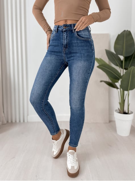 SPODNIE ROKE JEANSOWE