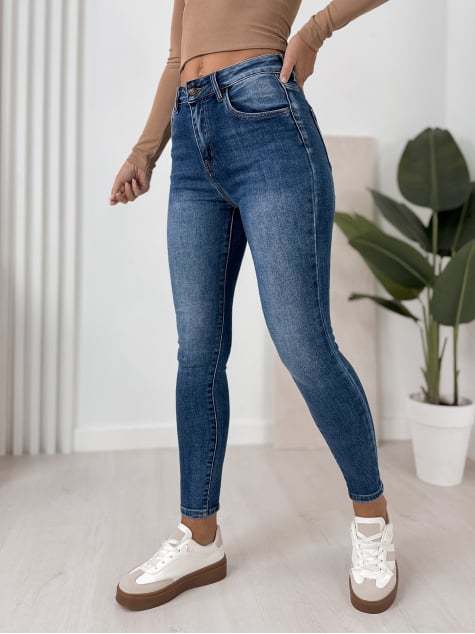 SPODNIE ROKE JEANSOWE