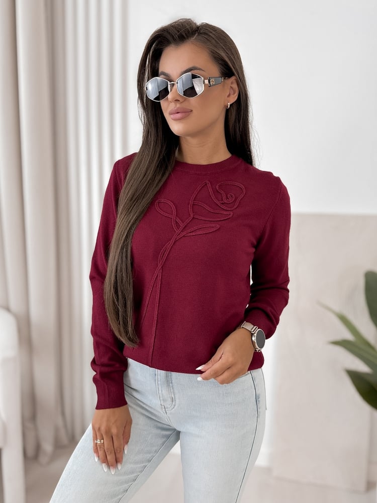 SWETER BRAVOS BORDOWY