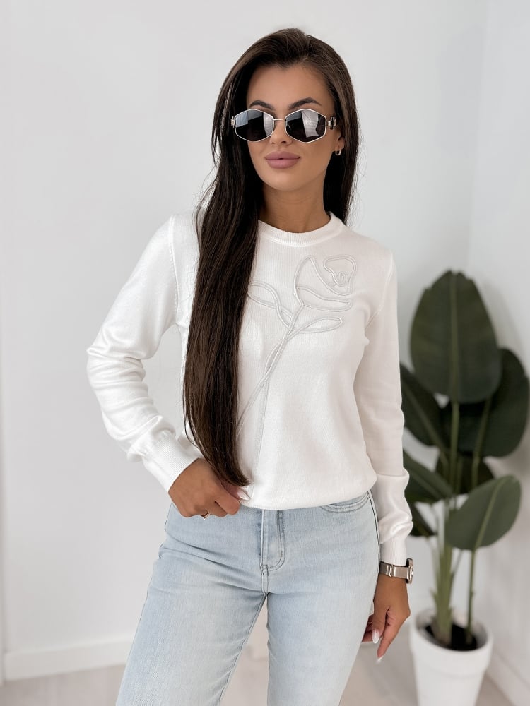 SWETER BRAVOS ECRU