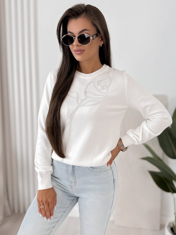 SWETER BRAVOS ECRU