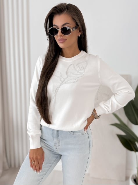 SWETER BRAVOS ECRU