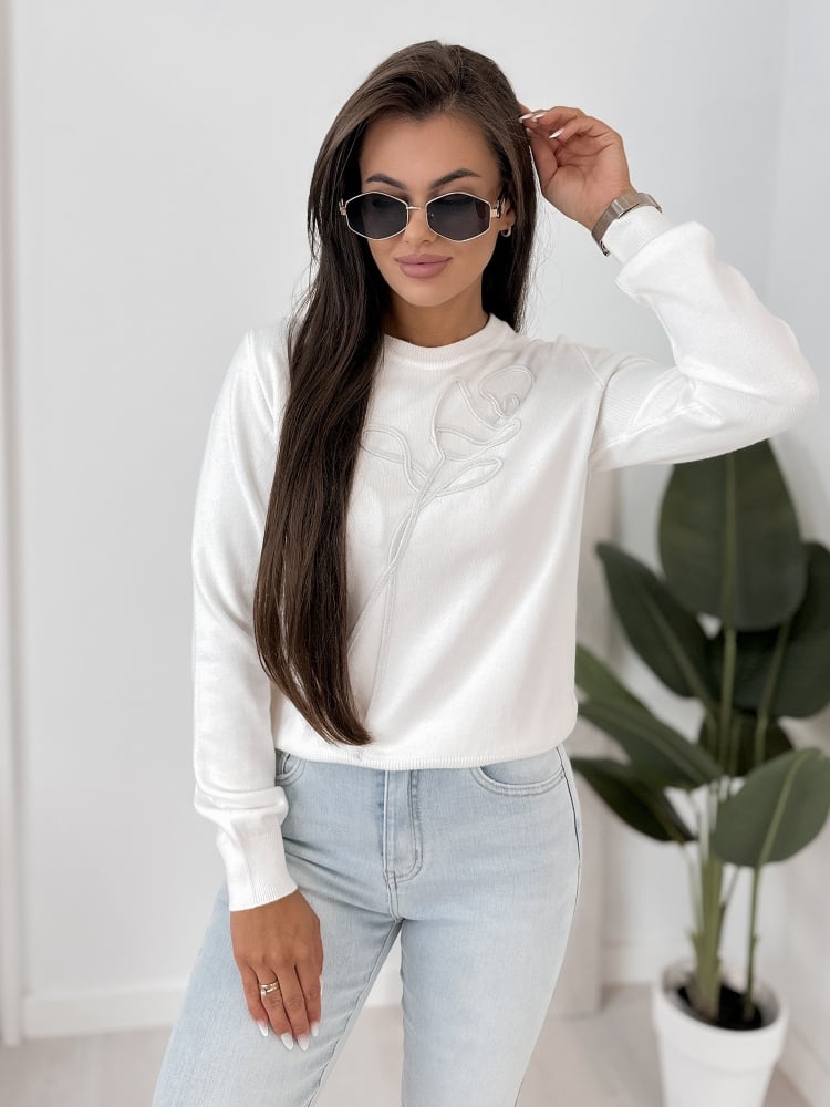 SWETER BRAVOS ECRU