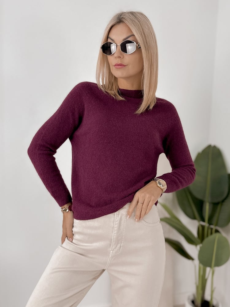 SWETER HARTFIELD ŚLIWKOWY
