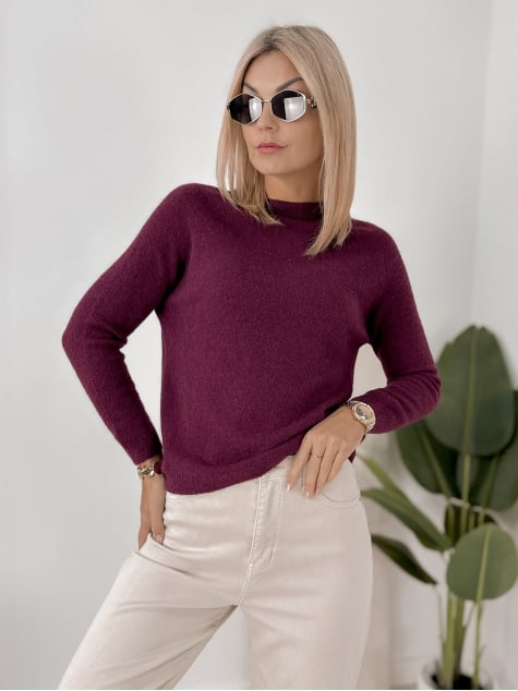 SWETER HARTFIELD ŚLIWKOWY