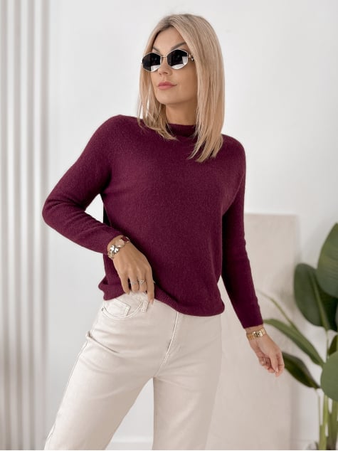SWETER HARTFIELD ŚLIWKOWY