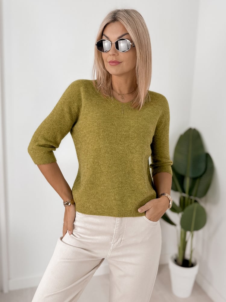 SWETER VERONA OLIWKOWY