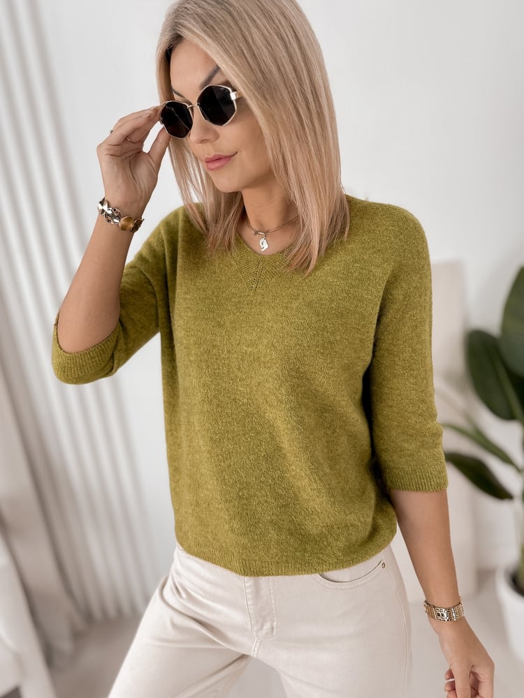 SWETER VERONA OLIWKOWY