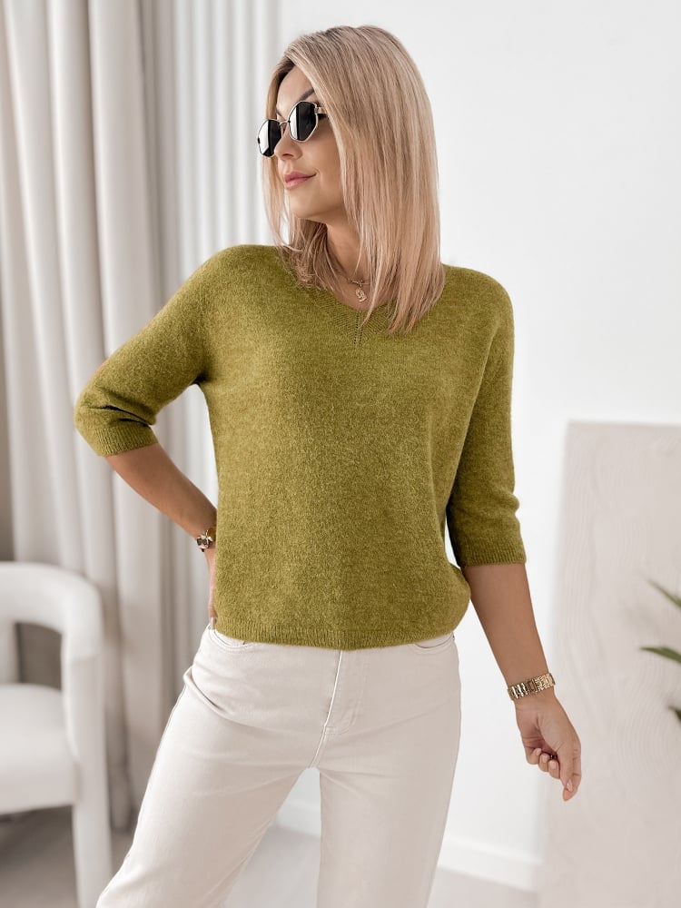 SWETER VERONA OLIWKOWY