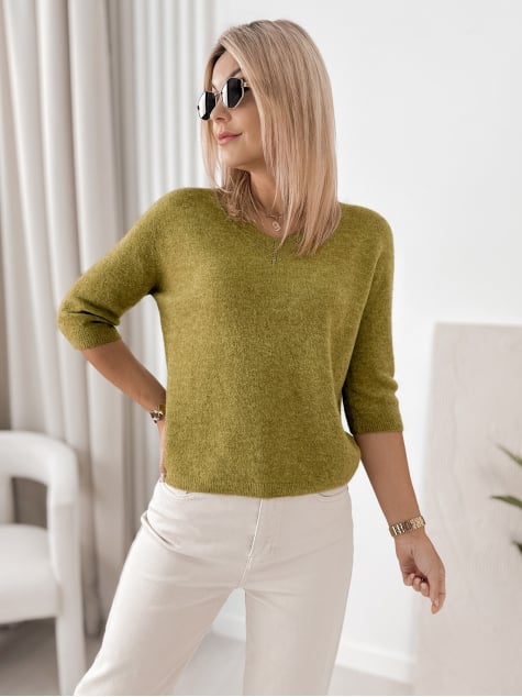 SWETER VERONA OLIWKOWY
