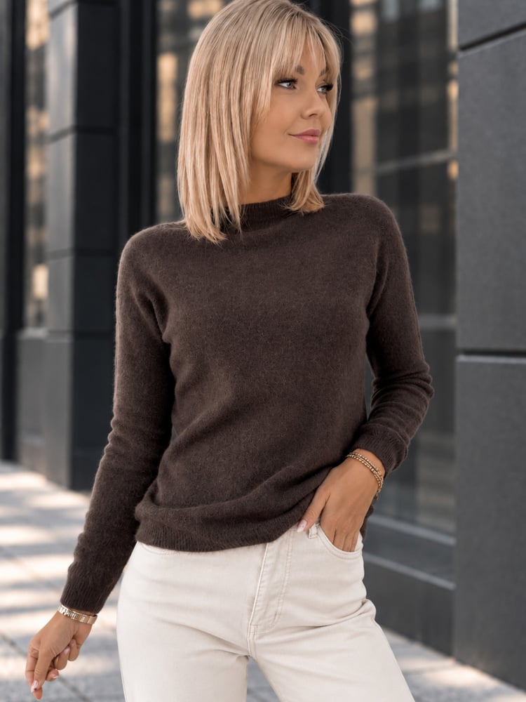 SWETER HARTFIELD BRĄZOWY