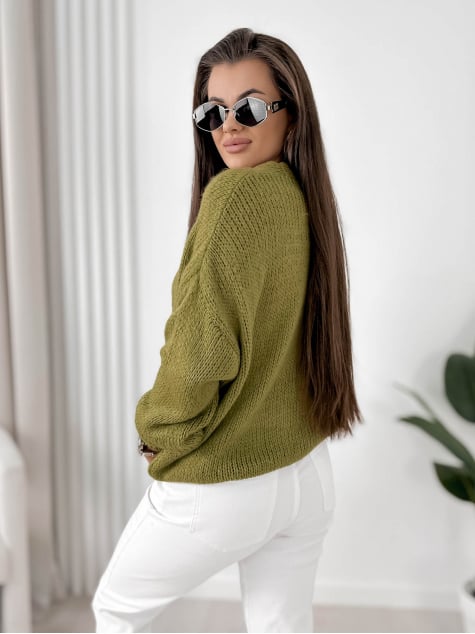 SWETER COSTANZA OLIWKOWY