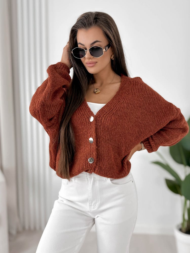 SWETER COSTANZA TERRACOTTA
