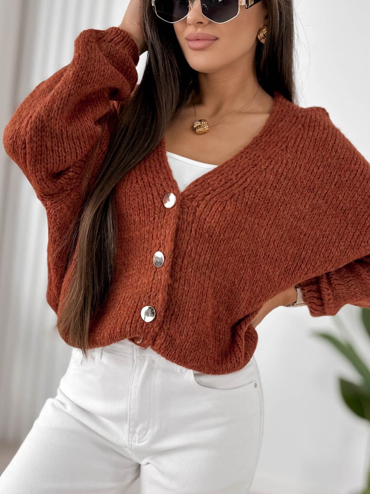 SWETER COSTANZA TERRACOTTA