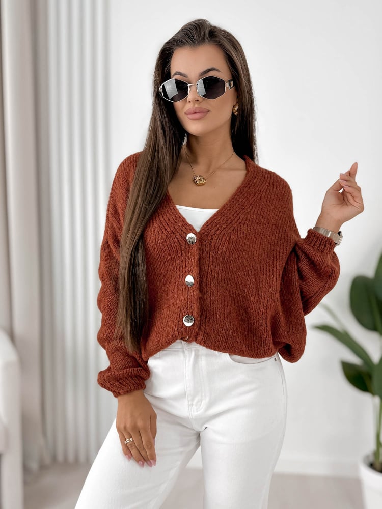 SWETER COSTANZA TERRACOTTA