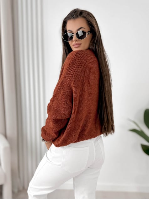 SWETER COSTANZA TERRACOTTA