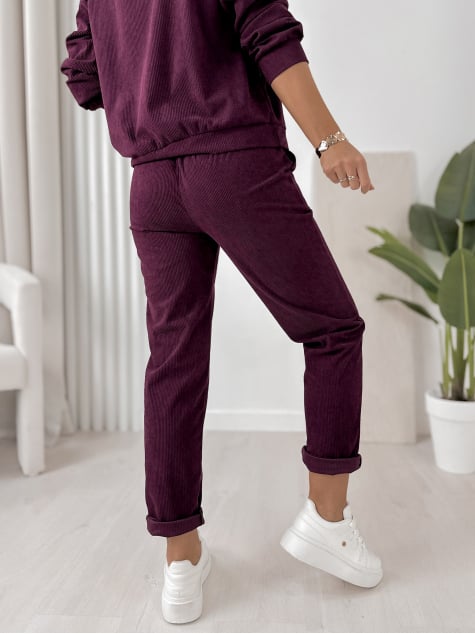 KOMPLET SZTRUKSOWY CANTO ŚLIWKOWY