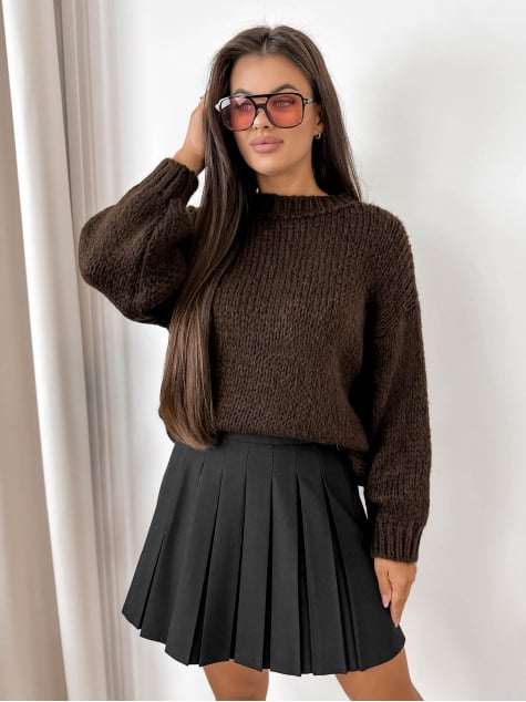 SWETER VENGER CZEKOLADOWY