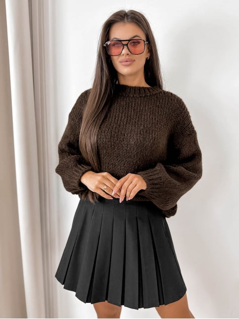 SWETER VENGER CZEKOLADOWY