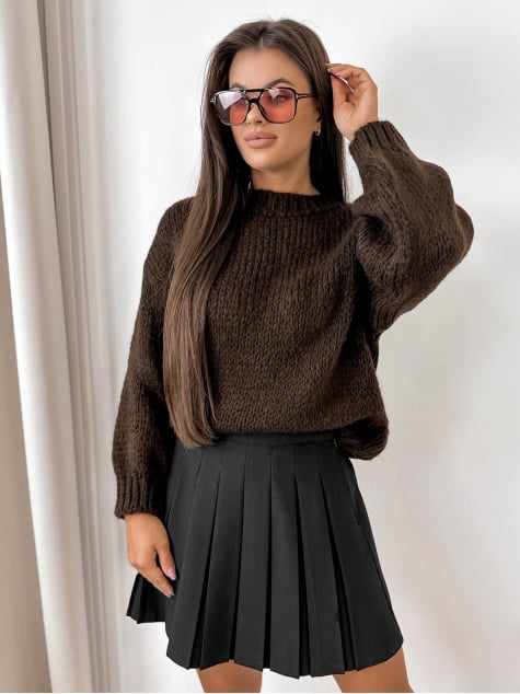 SWETER VENGER CZEKOLADOWY