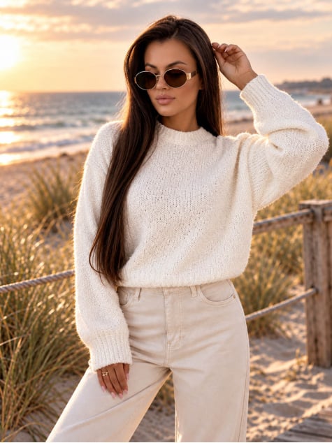 SWETER SEYONE ECRU
