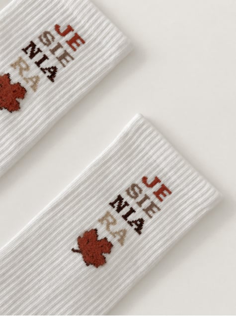 SKARPETKI POLSKIE DŁUGIE 1 PARA TOMNE KREMOWE