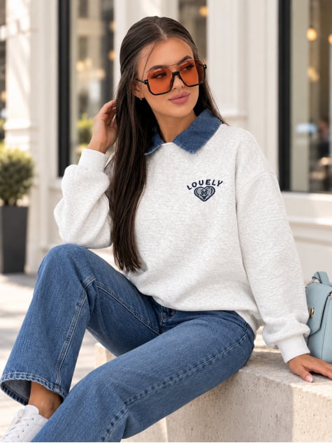 BLUZA LOVELLY SZARA