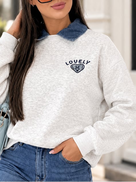 BLUZA LOVELLY SZARA