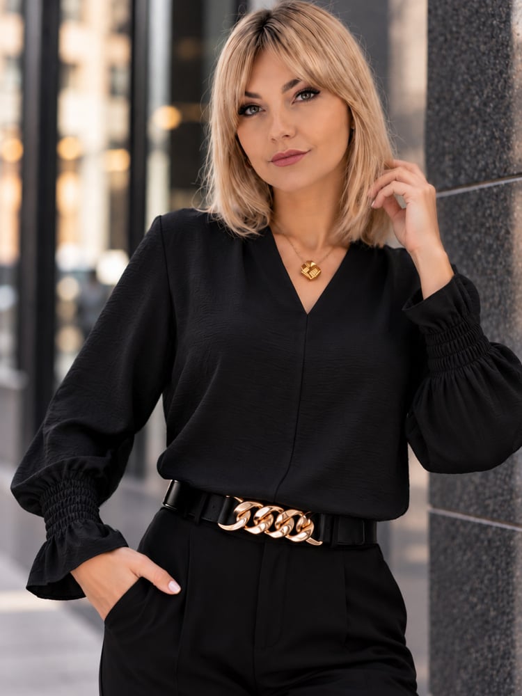 BLUZKA THELIA CZARNA